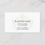 Real Anwesen Agent mit Baumhaus in Goldfarbe Visitenkarte (Rückseite)