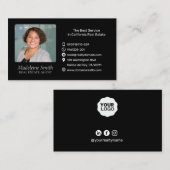 Real Anwesen Agent mit Foto Visitenkarte (Vorne/Hinten)