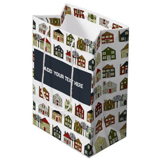 Real Anwesen Agent Mittlere Geschenktüte (Vorderseite Schrägansicht)