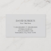 Real Anwesen Agent Modern City Beruflich Broker Visitenkarte (Rückseite)