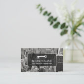 Real Anwesen Agent Modern City Beruflich Broker Visitenkarte (Stehend Vorderseite)