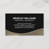 Real Anwesen Agent Modern Logo Visitenkarte (Rückseite)