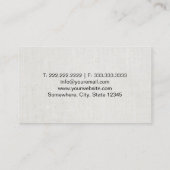 Real Anwesen Agent Moderne Zuhause-Logo-Klasse Lin Visitenkarte (Rückseite)