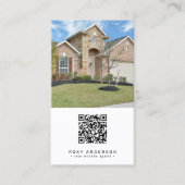 Real Anwesen Agent Moderner QR-Code Visitenkarte (Vorderseite)
