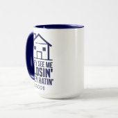 Real Anwesen Agent Name Realtor House Verlierer Tasse (Vorderseite Links)