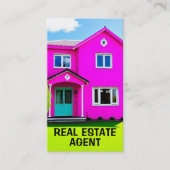 Real Anwesen Agent Neon BRIGHTS Visitenkarte (Vorderseite)