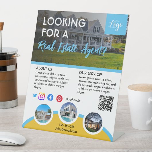 Real Anwesen Agent Offenes Haus zu verkaufen Flieg Sockelschild (In Situ)