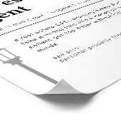 Real Anwesen Agent Property GPS Definition Poster (Ecke)