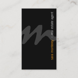 Real Anwesen Agent PropertyInvestment Bold Monogra Visitenkarte