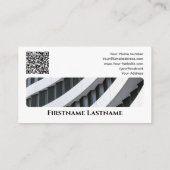 Real Anwesen Agent QR-Code moderne Office-Gebäude Visitenkarte (Rückseite)