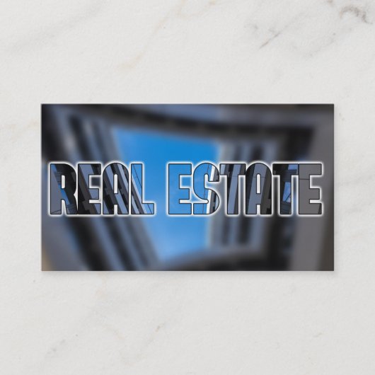 Real Anwesen Agent QR-Code moderne Office-Gebäude Visitenkarte (Vorderseite)