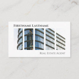 Real Anwesen Agent QR-Code moderne Office-Gebäude Visitenkarte