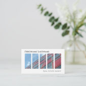 Real Anwesen Agent QR-Code moderne Office-Gebäude Visitenkarte (Stehend Vorderseite)