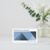 Real Anwesen Agent QR-Code moderne Office-Gebäude Visitenkarte (Stehend Vorderseite)