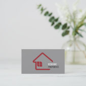Real Anwesen Agent Real Anwesen Business Card Visitenkarte (Stehend Vorderseite)