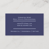 Real Anwesen Agent Reality Services Zuhause Inspec Visitenkarte (Rückseite)