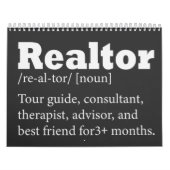Real Anwesen Agent Realtor Funny Zitat Kalender (Titelbild)