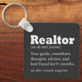 Real Anwesen Agent Realtor Funny Zitat Schlüsselanhänger (Vorderseite)