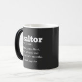 Real Anwesen Agent Realtor Funny Zitat Verwandlungstasse (Vorderseite Links)