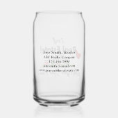 Real Anwesen Agent, Realtor Super Hero Personalisi Dosenglas (Rückseite)