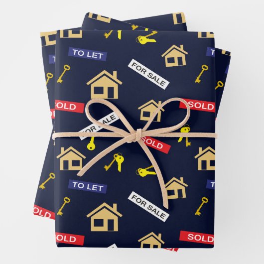 Real Anwesen Agent Realty Realtty Retirement Geschenkpapier Set (Beispiel)