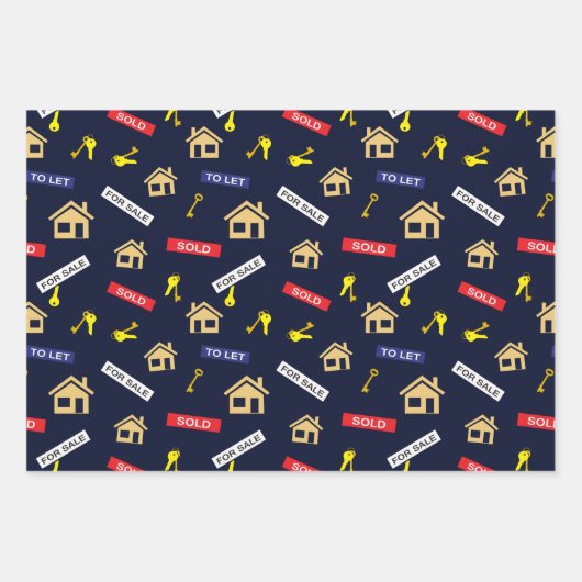 Real Anwesen Agent Realty Realtty Retirement Geschenkpapier Set (Vorderseite)