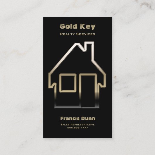 Real Anwesen Agent Realty Services Visitenkarte (Vorderseite)
