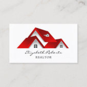 Real Anwesen Agent Red Visitenkarte (Vorderseite)