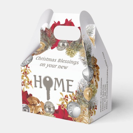 Real Anwesen Agent Schließung Geschenk Weihnachten Geschenkschachtel (Vorderseite)