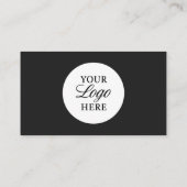 Real Anwesen Agent Schwarz-weißes Logo QR-Code Mod Visitenkarte (Rückseite)