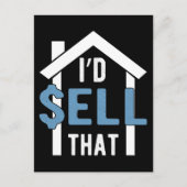 Real Anwesen Agent Spaß Funny Property Broker Postkarte (Vorderseite)