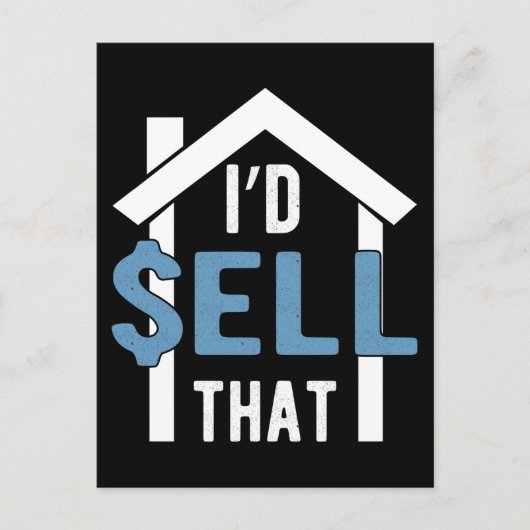 Real Anwesen Agent Spaß Funny Property Broker Postkarte (Vorderseite)