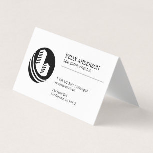 Real Anwesen Agent Symbol für das Gebäude von Im Visitenkarten