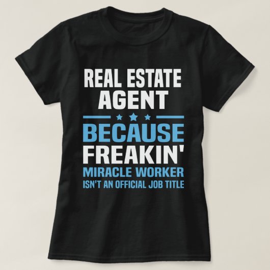 Real Anwesen Agent T-Shirt (Design vorne)