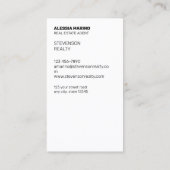 Real Anwesen Agent Visitenkarte (Rückseite)