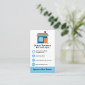 Real Anwesen Agent Visitenkarte (Stehend Vorderseite)