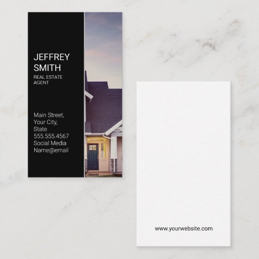 Real Anwesen Agent Visitenkarte (Vorne/Hinten)