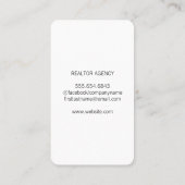 Real Anwesen Agent Visitenkarte (Rückseite)