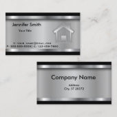 Real Anwesen Agent | Vorlage | Beruflich Visitenkarte (Vorne/Hinten)