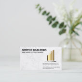 Real Anwesen Agent | Wolkenkratzer Terminkarte (Stehend Vorderseite)