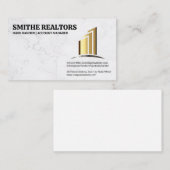 Real Anwesen Agent | Wolkenkratzer Terminkarte (Vorne/Hinten)