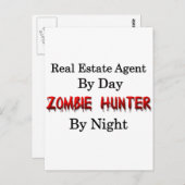 Real Anwesen Agent/Zombie Hunter Postkarte (Vorne/Hinten)