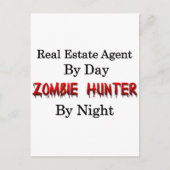 Real Anwesen Agent/Zombie Hunter Postkarte (Vorderseite)