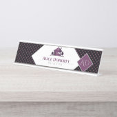 Real Anwesen Agent| Zuhause| Erste Schreibtischnamensplakette (Vorderseite )