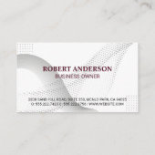 Real Anwesen Agent | ZUHAUSE | Finanzeigenschaften Visitenkarte (Rückseite)