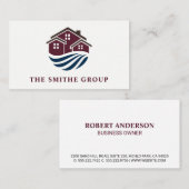 Real Anwesen Agent | ZUHAUSE | Investitionen in Im Visitenkarte (Vorne/Hinten)