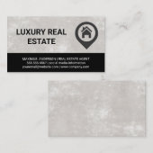 Real Anwesen Agent | Zuhause Logo Visitenkarte (Vorne/Hinten)