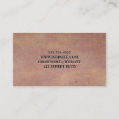 Real Anwesen Agent | Zuhause-Symbol | Vintager Hin Visitenkarte (Rückseite)