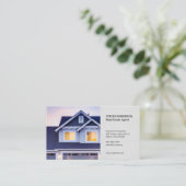 Real Anwesen Agent | Zuhause von Immobilien Visitenkarte (Stehend Vorderseite)