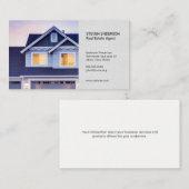 Real Anwesen Agent | Zuhause von Immobilien Visitenkarte (Vorne/Hinten)